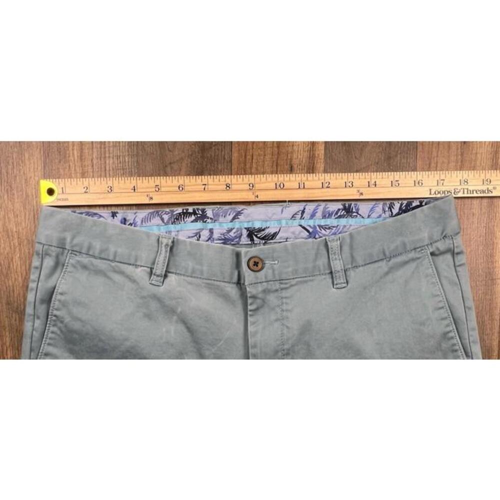 Tommy Bahama Boracay Island Chino Flat Front Garment Dyed Blue 35x30 (36x29) - Picture 5 of 10